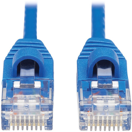 Eaton Tripp Lite Series Cat6a 10G Snagless Molded Slim UTP Ethernet Cable (RJ45 M/M), Blue, 15 ft. (4.57 m) - N261-S15-BL