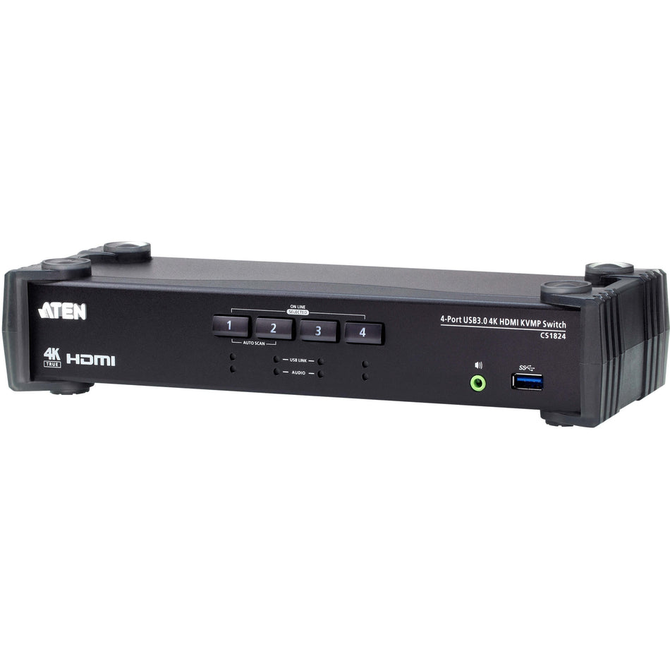 ATEN 4-Port USB 3.0 4K HDMI KVMP Switch - CS1824