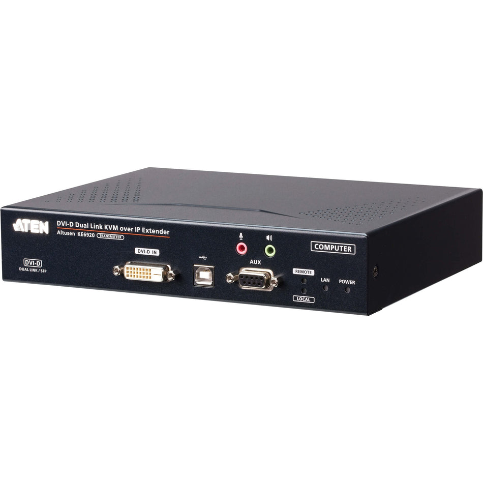 ATEN 2K DVI-D Dual-Link KVM over IP Transmitter with Dual SFP - KE6920T