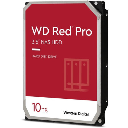 Western Digital Red Pro WD102KFBX 10 TB Hard Drive - 3.5" Internal - SATA (SATA/600) - Conventional Magnetic Recording (CMR) Method - WD102KFBX