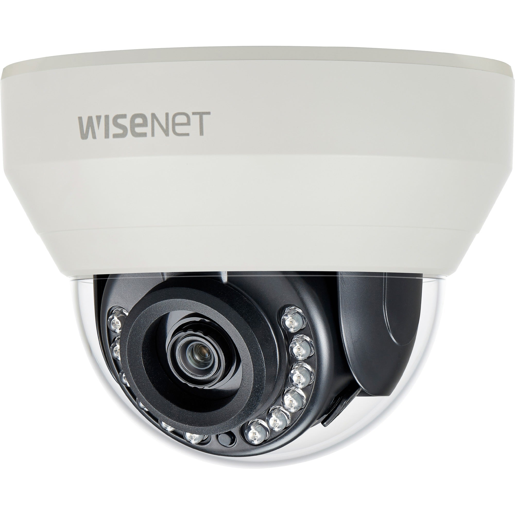 Wisenet HCD-7010R 4 Megapixel HD Surveillance Camera - Color, Monochrome - Dome - Ivory - HCD-7010RA