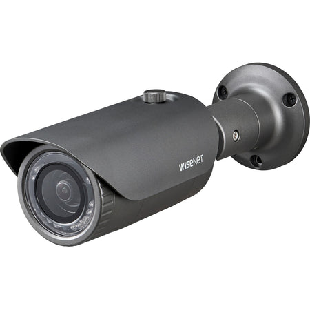 Wisenet HCO-7010R 4 Megapixel HD Surveillance Camera - Color, Monochrome - Bullet - Dark Gray - HCO-7010RA