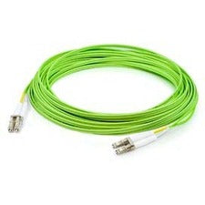 AddOn 25m LC (Male) to LC (Male) Straight Lime Green OM5 Duplex Fiber OFNR (Riser-Rated) Patch Cable - ADD-LC-LC-25M5OM5