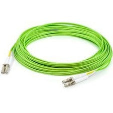 AddOn 50m LC (Male) to LC (Male) Straight Lime Green OM5 Duplex Fiber OFNR (Riser-Rated) Patch Cable - ADD-LC-LC-50M5OM5