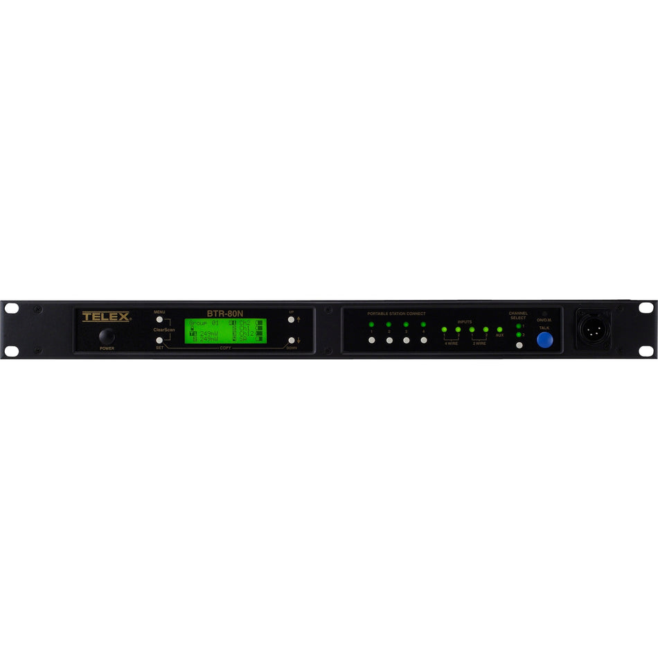 RTS Narrow Band UHF Two-Channel Wireless Synthesized Base Station - BTR-80N-FDR5