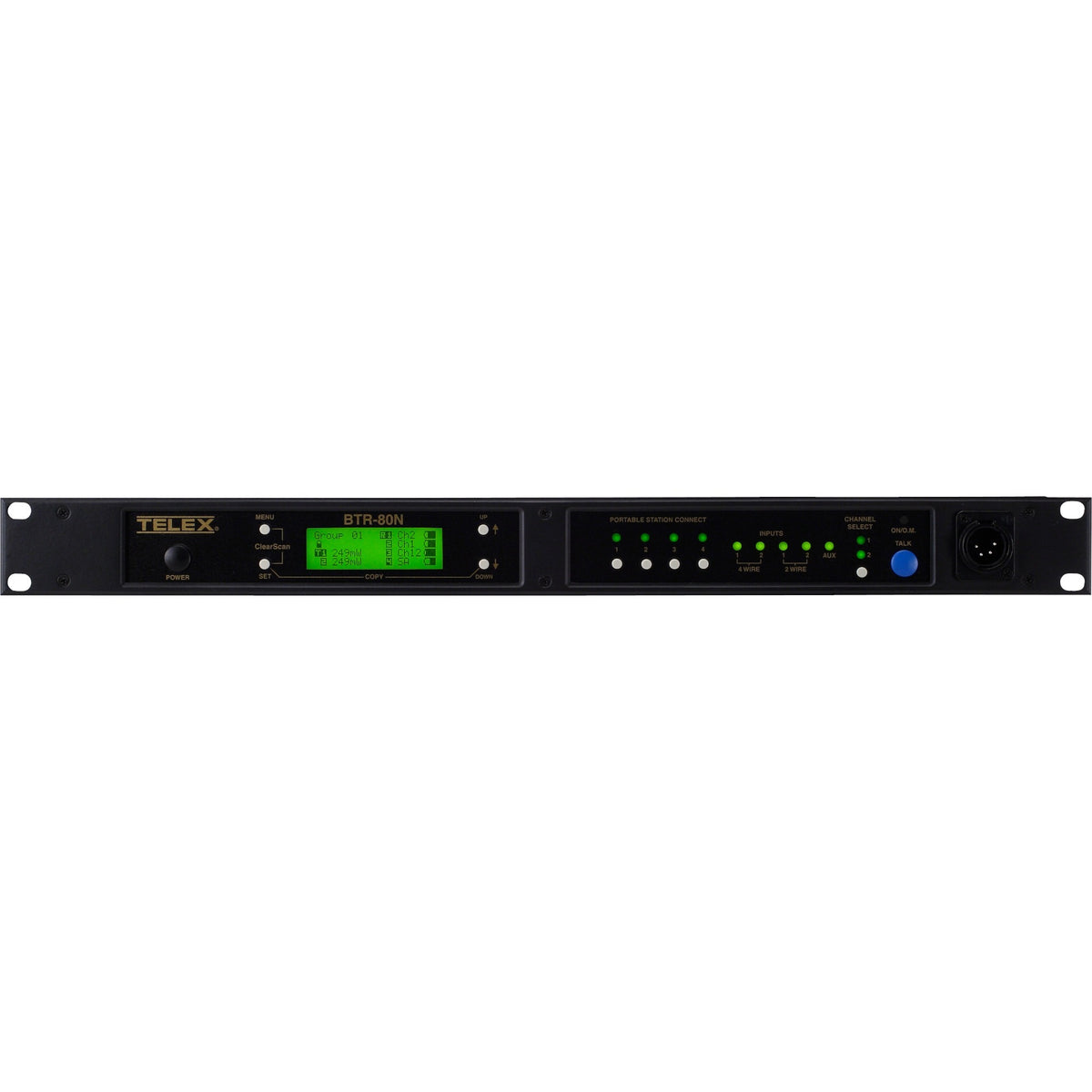 RTS Narrow Band UHF Two-Channel Wireless Synthesized Base Station - BTR-80N-HER