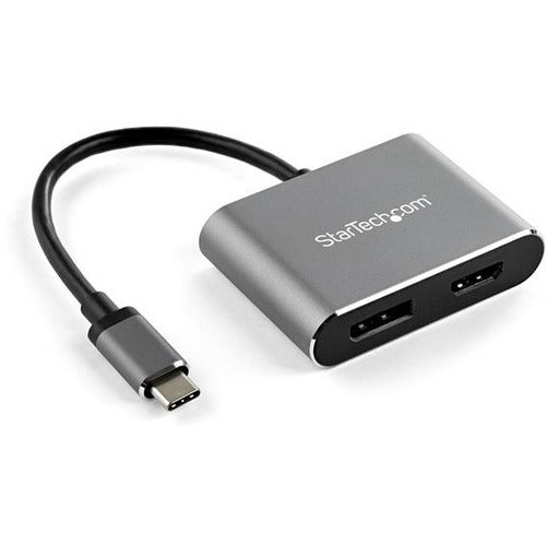 StarTech.com USB C Multiport Video Adapter - 4K 60Hz USB-C to HDMI 2.0 or DisplayPort 1.2 Monitor Adapter - HBR2 HDR - USB Type-C 2-in-1 - CDP2DPHD