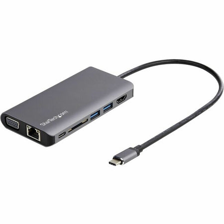 StarTech.com USB C Multiport Adapter - USB-C Mini Travel Dock w/ 4K HDMI or 1080p VGA - 100W PD Pass-Through, 3x USB, SD, GbE, Audio - DKT30CHVAUSP