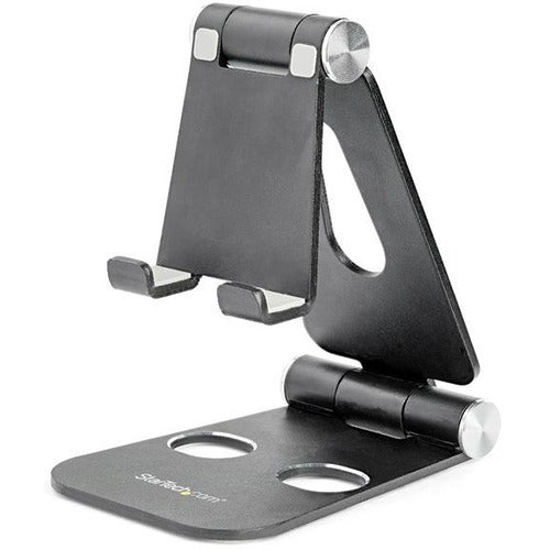 StarTech.com Phone and Tablet Stand - Foldable Universal Mobile Device Holder - Smartphones/Tablets - Adjustable Cell Phone Stand for Desk - USPTLSTNDB