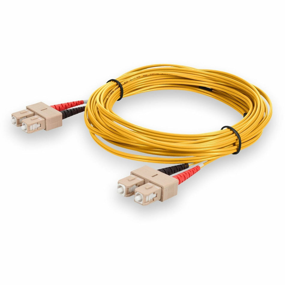 AddOn 5m SC (Male) to SC (Male) OM1 Yellow OFNR (Riser-rated) Fiber Patch Cable - ADD-SC-SC-5M6MMF-YW