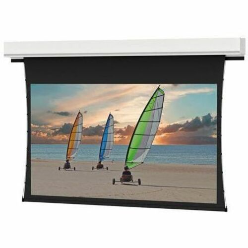 Da-Lite Tensioned Advantage Series Projection Screen - Ceiling-Recessed with Plenum-Rated Case and Trim - 133in Screen - 29880