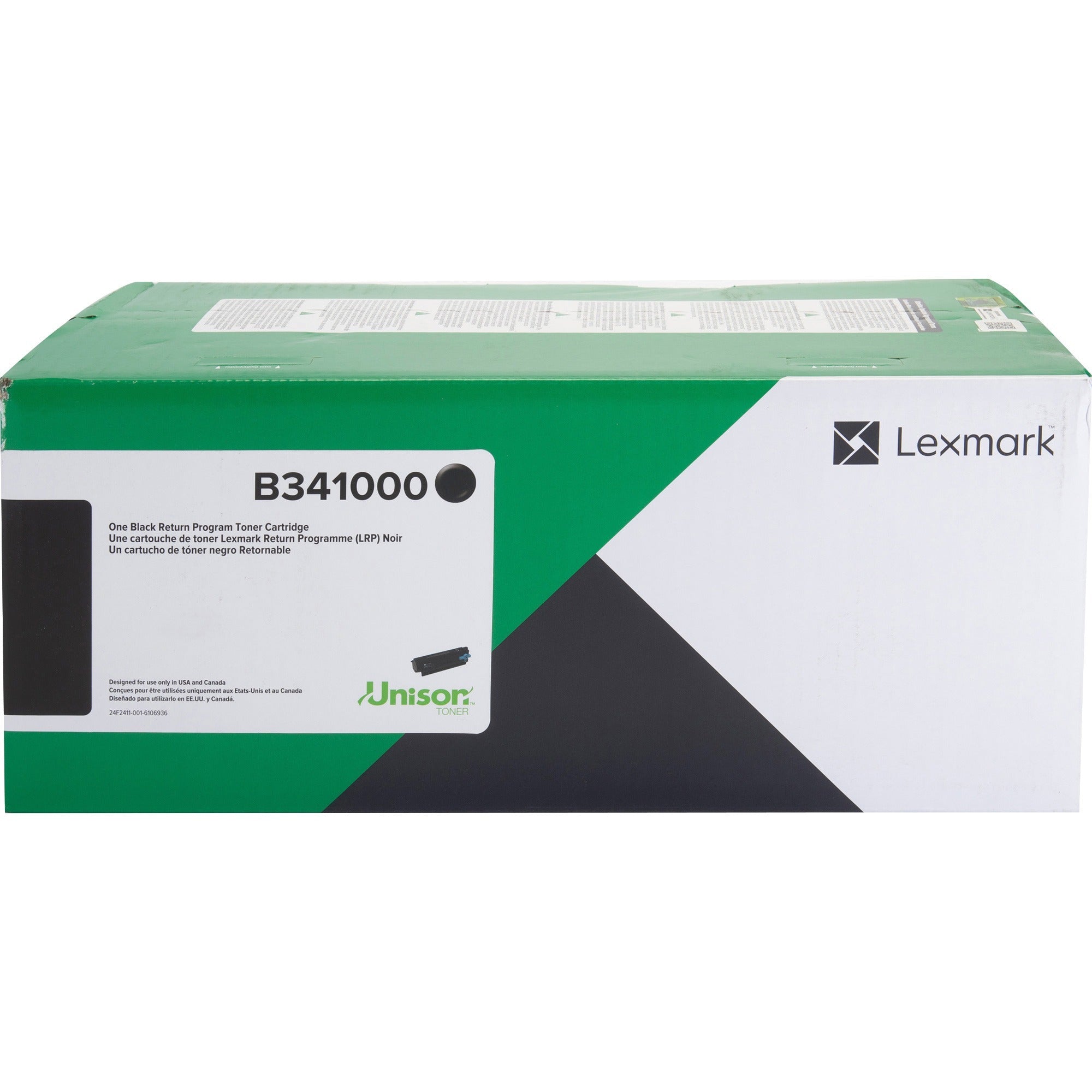 Lexmark Unison Original Standard Yield Laser Toner Cartridge - Black - 1 Each - B341000