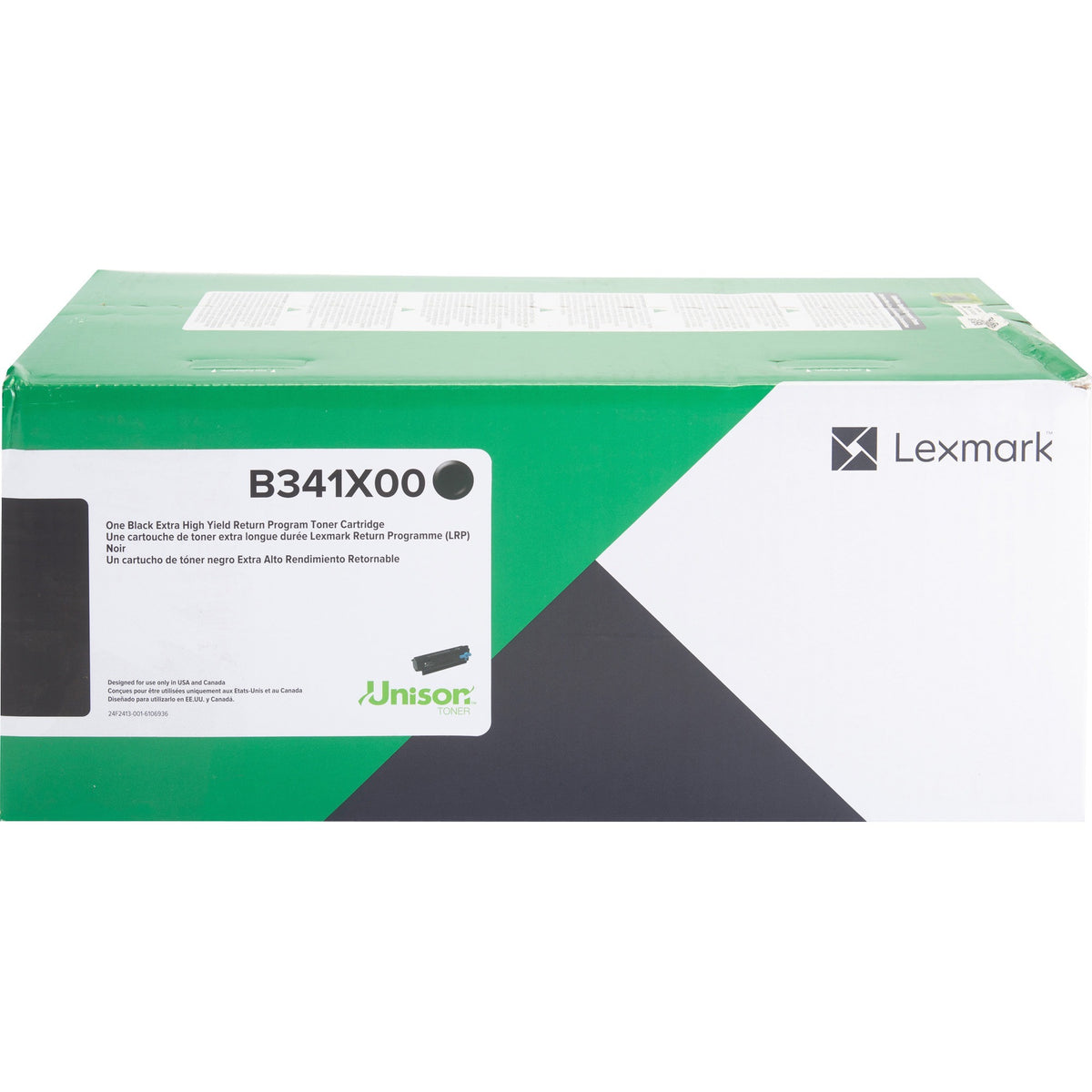 Lexmark Unison Original Extra High Yield Laser Toner Cartridge - Black - 1 Each - B341X00