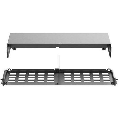 Panduit HD Flex Enclosure Slack Plate w/Rear 2RU, Black - FLEX-PLATE2UR