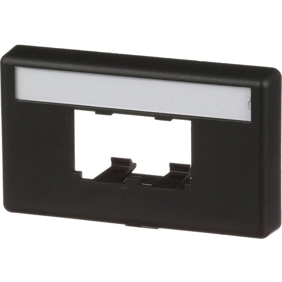 PanNet Mini-Com, Furniture Faceplate, Standard Opening, 2 Port, Black - CFFPL2BL