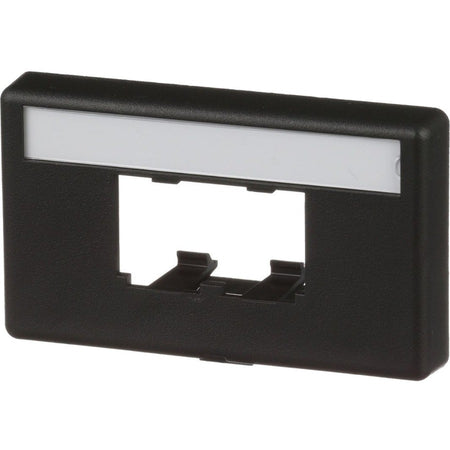PanNet Mini-Com, Furniture Faceplate, Standard Opening, 2 Port, Black - CFFPL2BL
