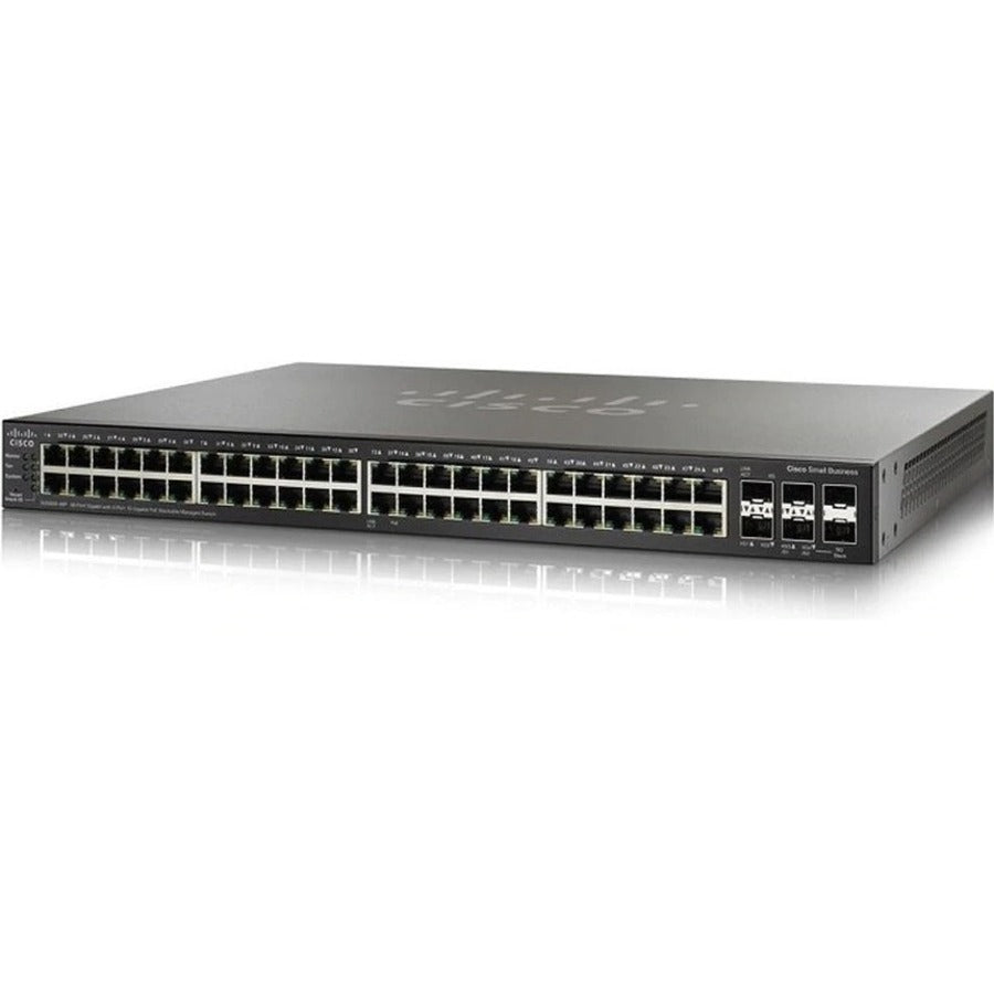 Cisco SG350X-48 48-Port Gigabit Stackable Managed Switch - SG350X-48-K9-EU-RF