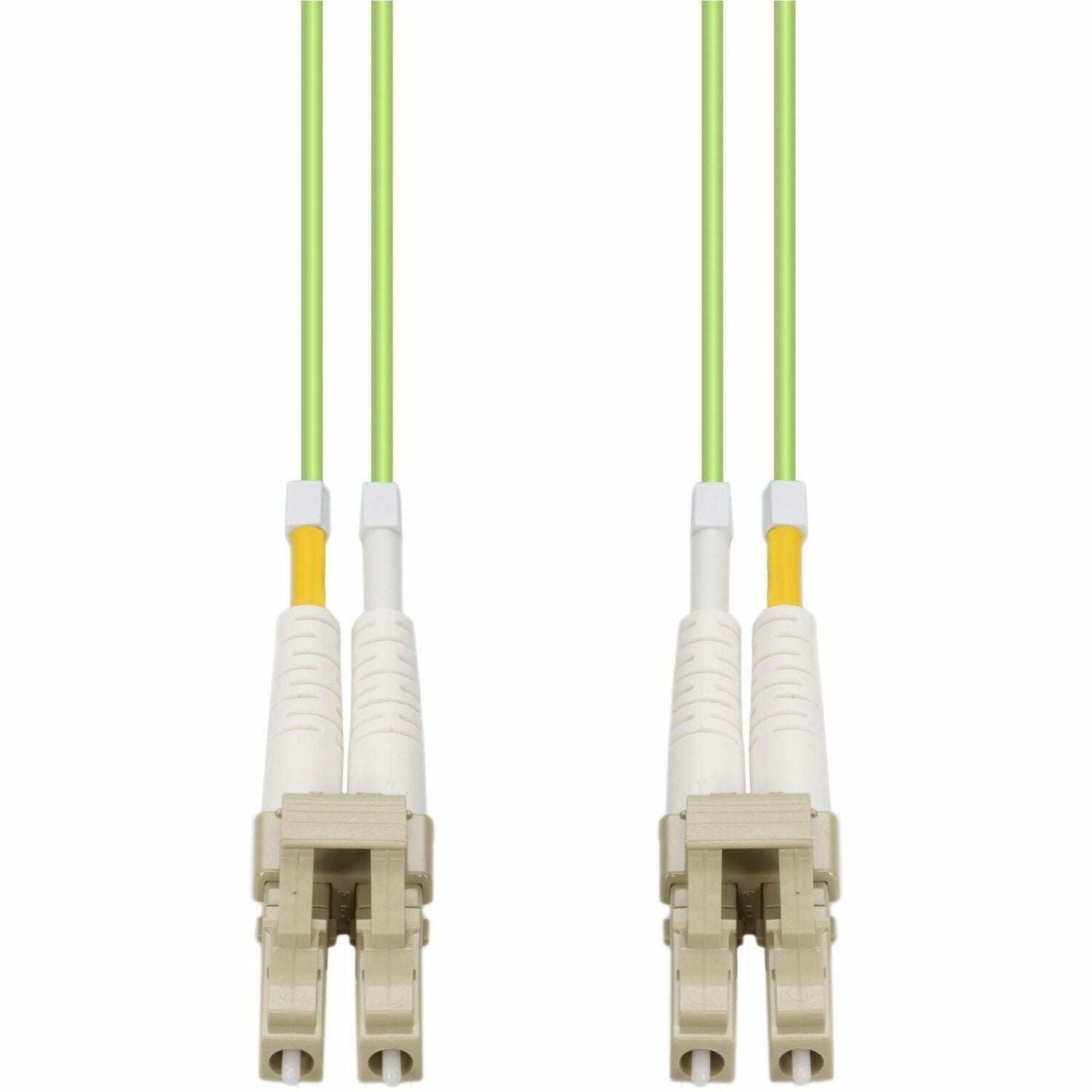 AddOn 7m LC (Male) to LC (Male) Straight Lime Green OM5 Duplex Fiber OFNR (Riser-Rated) Patch Cable - ADD-LC-LC-7M5OM5