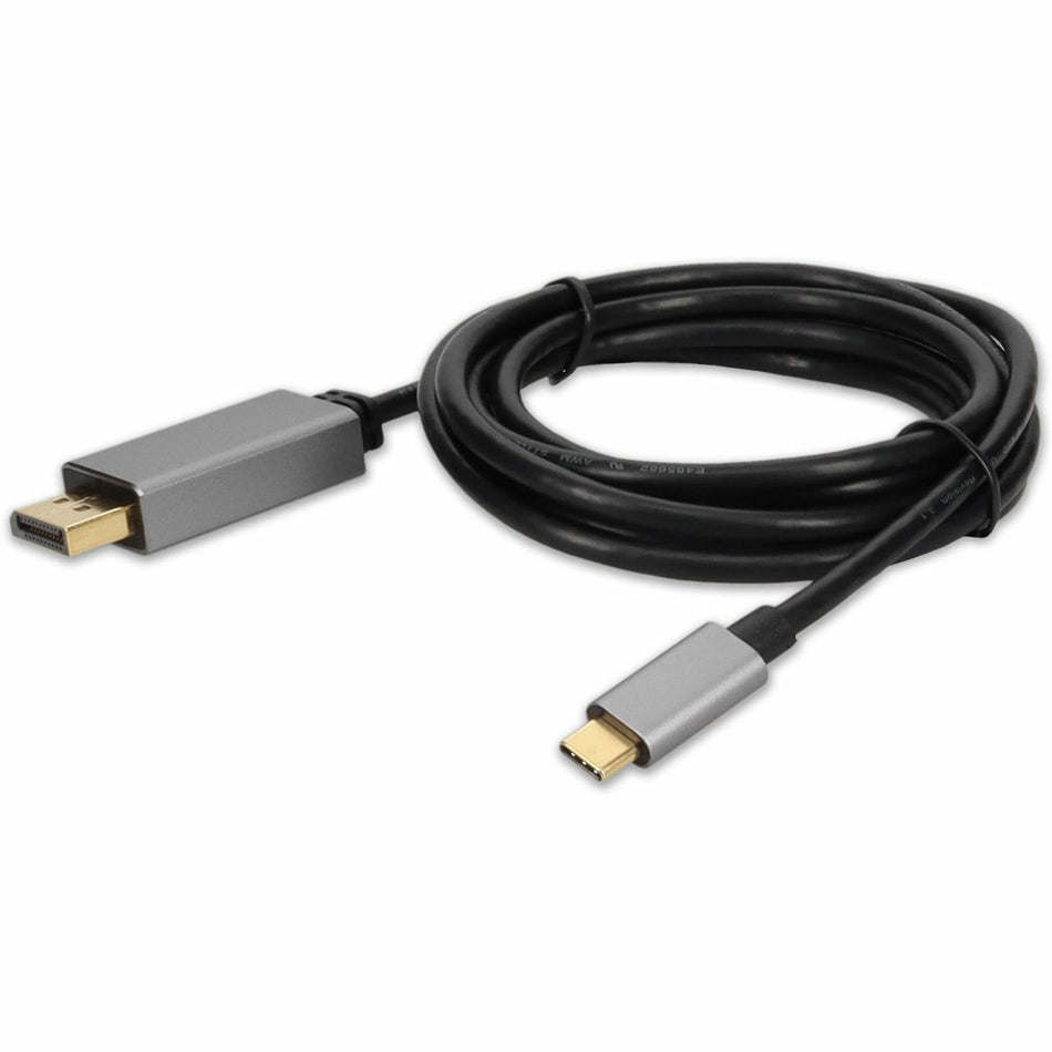 AddOn 6ft USB-C Male to DisplayPort Male Adapter Cable with Aluminum Housing - USBC2DPMMAL-AA