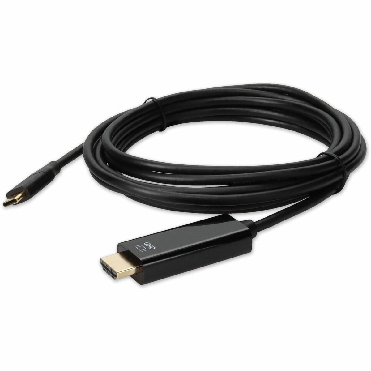 AddOn 6ft USB C Male to HDMI (4K) Male Black Cable - USBC2H4MM60HZ-AA