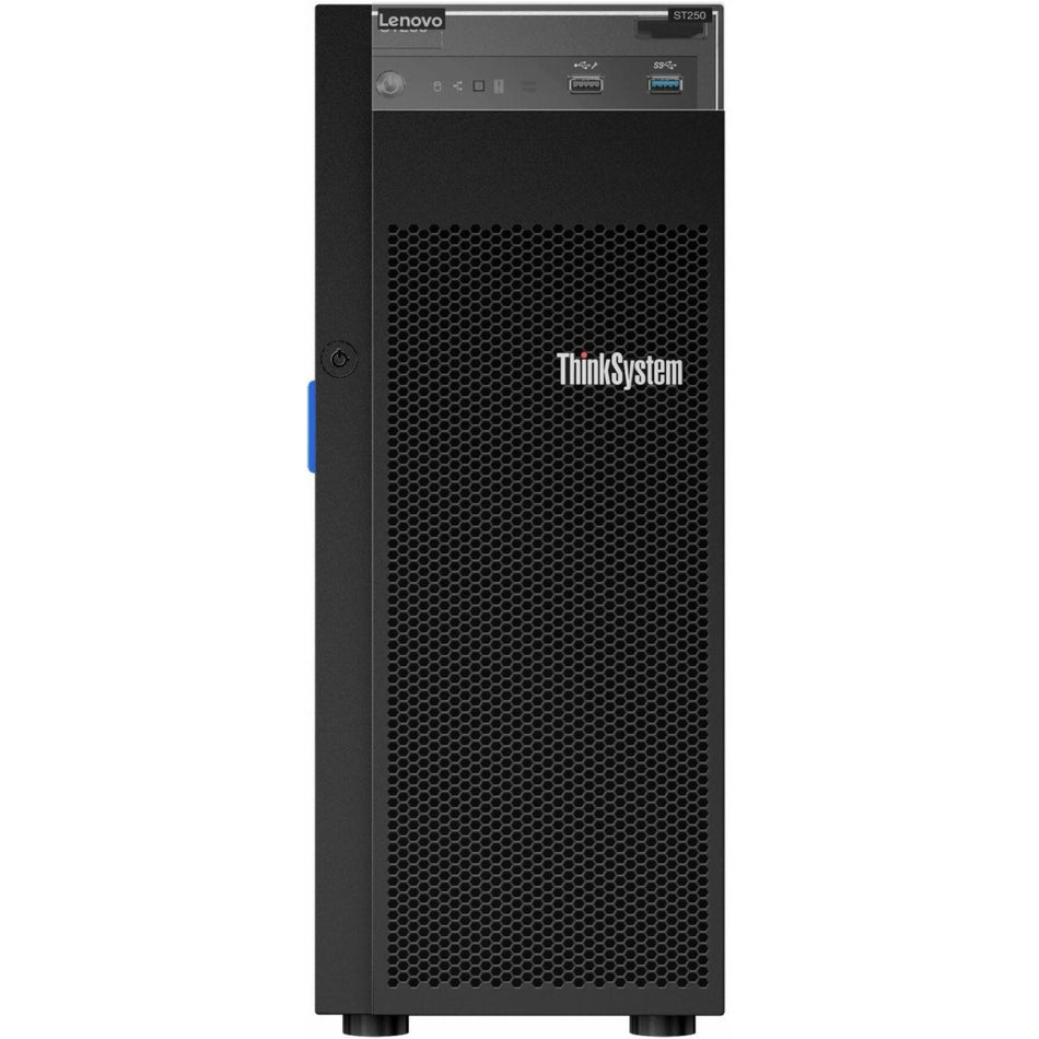 Lenovo ThinkSystem ST250 7Y45A045NA 4U Tower Server - 1 x Intel Xeon E-2224 3.40 GHz - 8 GB RAM - Serial ATA/600 Controller - 7Y45A045NA
