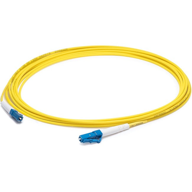 AddOn 43m LC (Male) to LC (Male) Straight Yellow OS2 Simplex Fiber OFNR (Riser-Rated) Patch Cable - ADD-LC-LC-43MS9SMFP