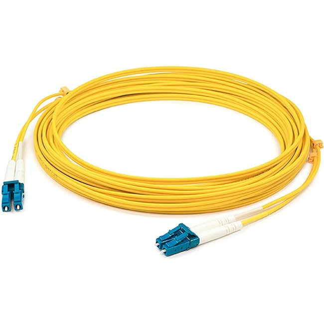 AddOn 44m LC (Male) to LC (Male) Straight Yellow OS2 Duplex Fiber OFNR (Riser-Rated) Patch Cable - ADD-LC-LC-44M9SMF