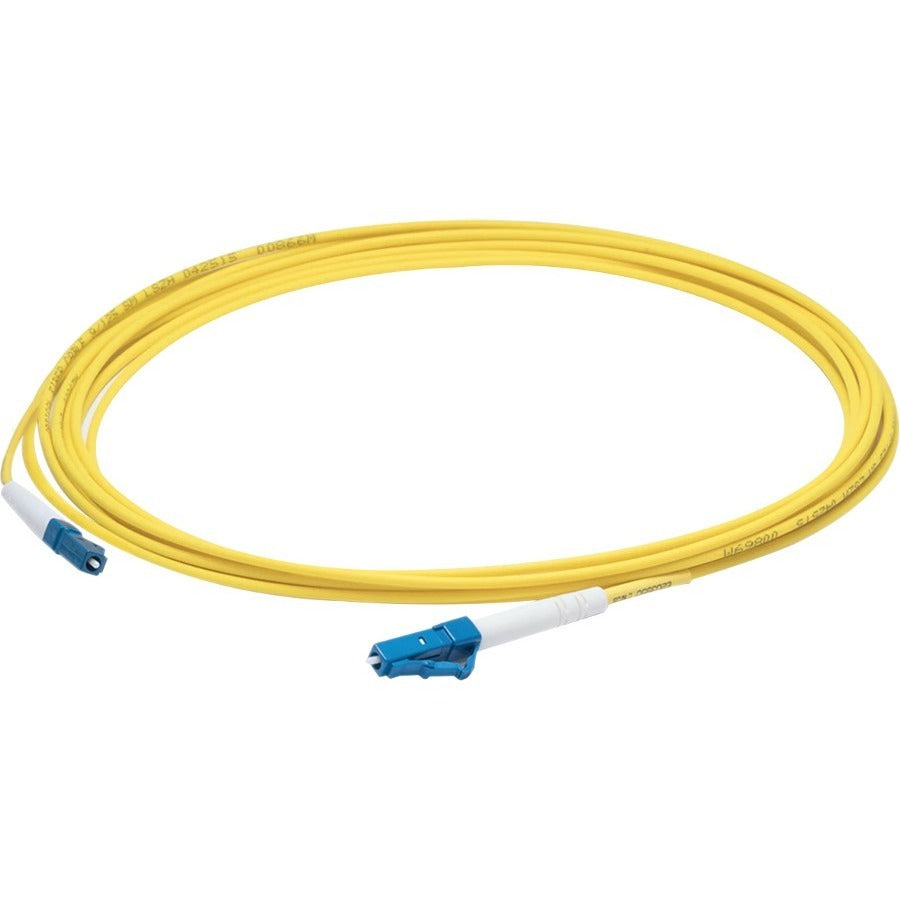 AddOn 45m LC (Male) to LC (Male) Straight Yellow OS2 Simplex Fiber OFNR (Riser-Rated) Patch Cable - ADD-LC-LC-45MS9SMFP