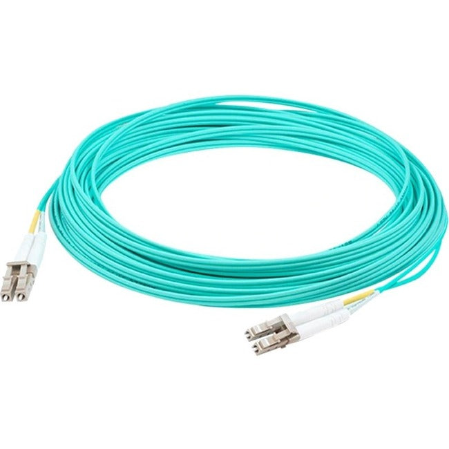 AddOn 46m LC (Male) to LC (Male) Straight Aqua OS2 Duplex Fiber OFNR (Riser-Rated) Patch Cable - ADD-LC-LC-46M5OM4