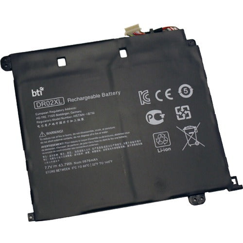 BTI DR02XL-BTI 7.7V 43.7WHR LI-ION BATTERY 859357-855, DR020, DR02XL CHROMEBOOK 11-V000NR, 11-V010WM, 11-V020NR, 11-V032NR, 11-V001TU, 11-V011DX, 11-V020WM, 11-V033NR, 11-V002DX, 11-V012NR, 11-V025WM, 11-V010NR, 11-V019WM, 11-V031NR - DR02XL-BTI