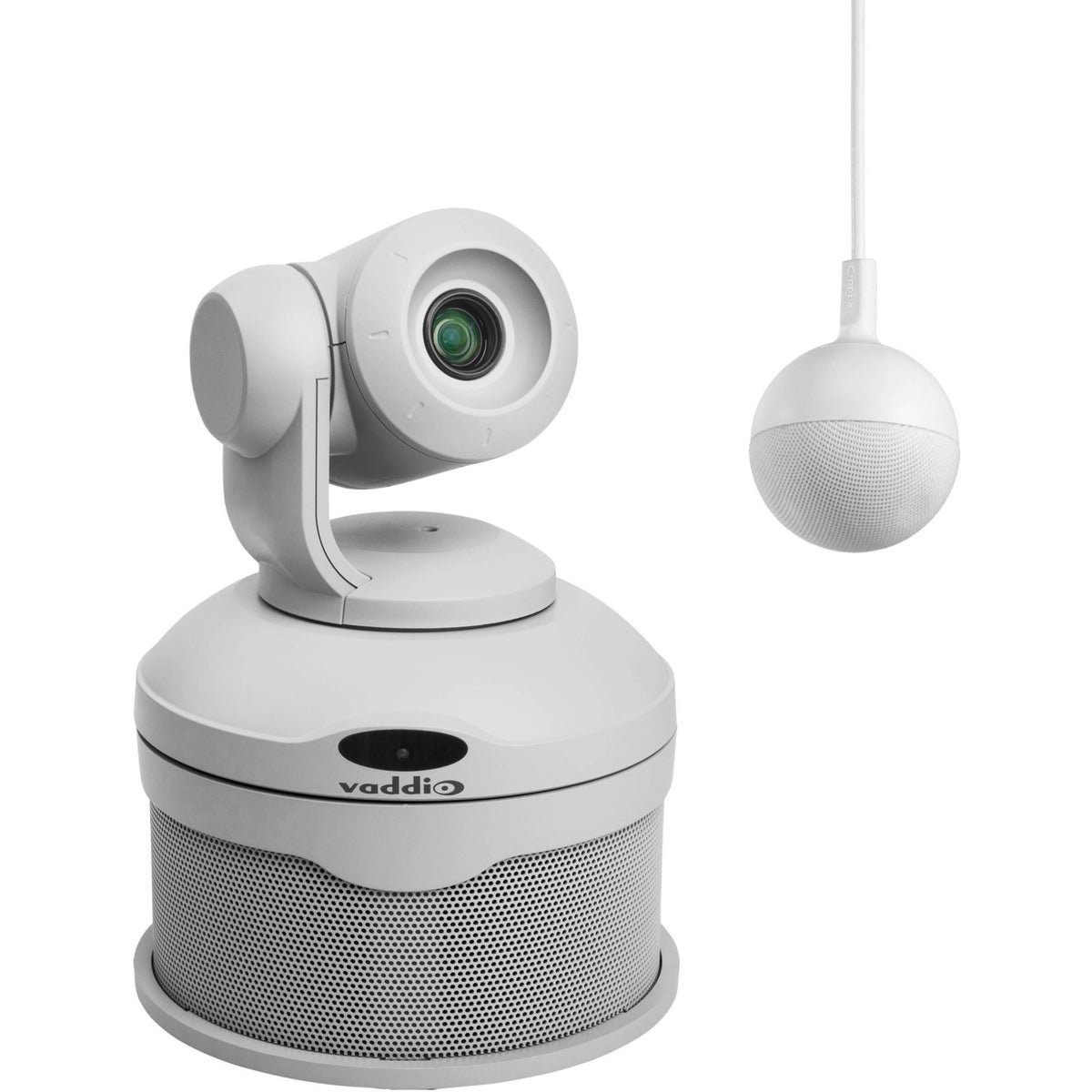 Vaddio ConferenceSHOT AV HD Video Conferencing System - Includes PTZ Camera, CeilingMIC Microphone, and Speaker - White - 999-99950-100W