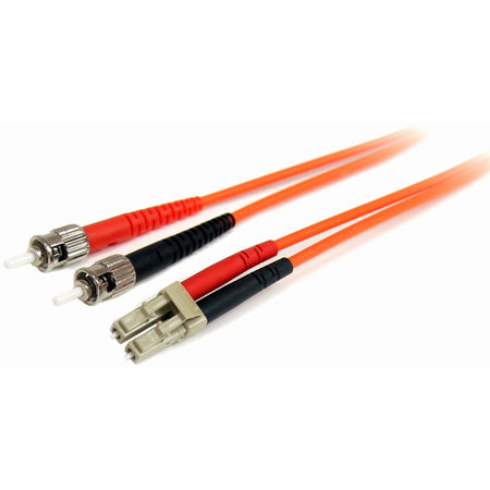 StarTech.com 1m Fiber Optic Cable - Multimode Duplex 62.5/125 - LSZH - LC/ST - OM1 - LC to ST Fiber Patch Cable - FIBLCST1