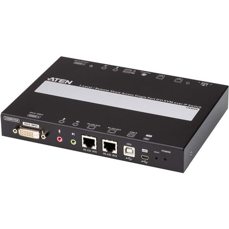 ATEN 1-Local/Remote Share Access Single Port DVI KVM over IP Switch - CN9600