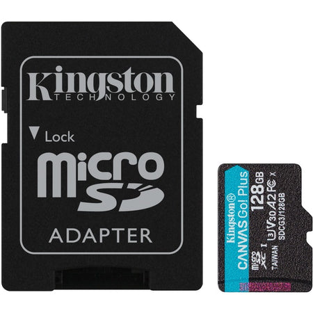 Kingston Canvas Go! Plus SDCG3 128 GB Class 10/UHS-I (U3) microSDXC - SDCG3/128GB