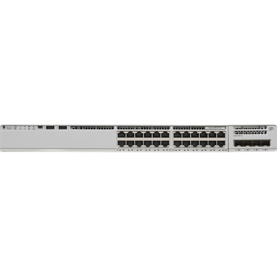 Cisco Catalyst 9200 24-port PoE+ Switch, Network Advantage - C9200-24P-A-RF