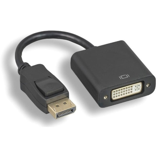Axiom DisplayPort Male to DVI-I Dual Link Female Adapter (Black) - DPMDVIFK-AX - DPMDVIFK-AX