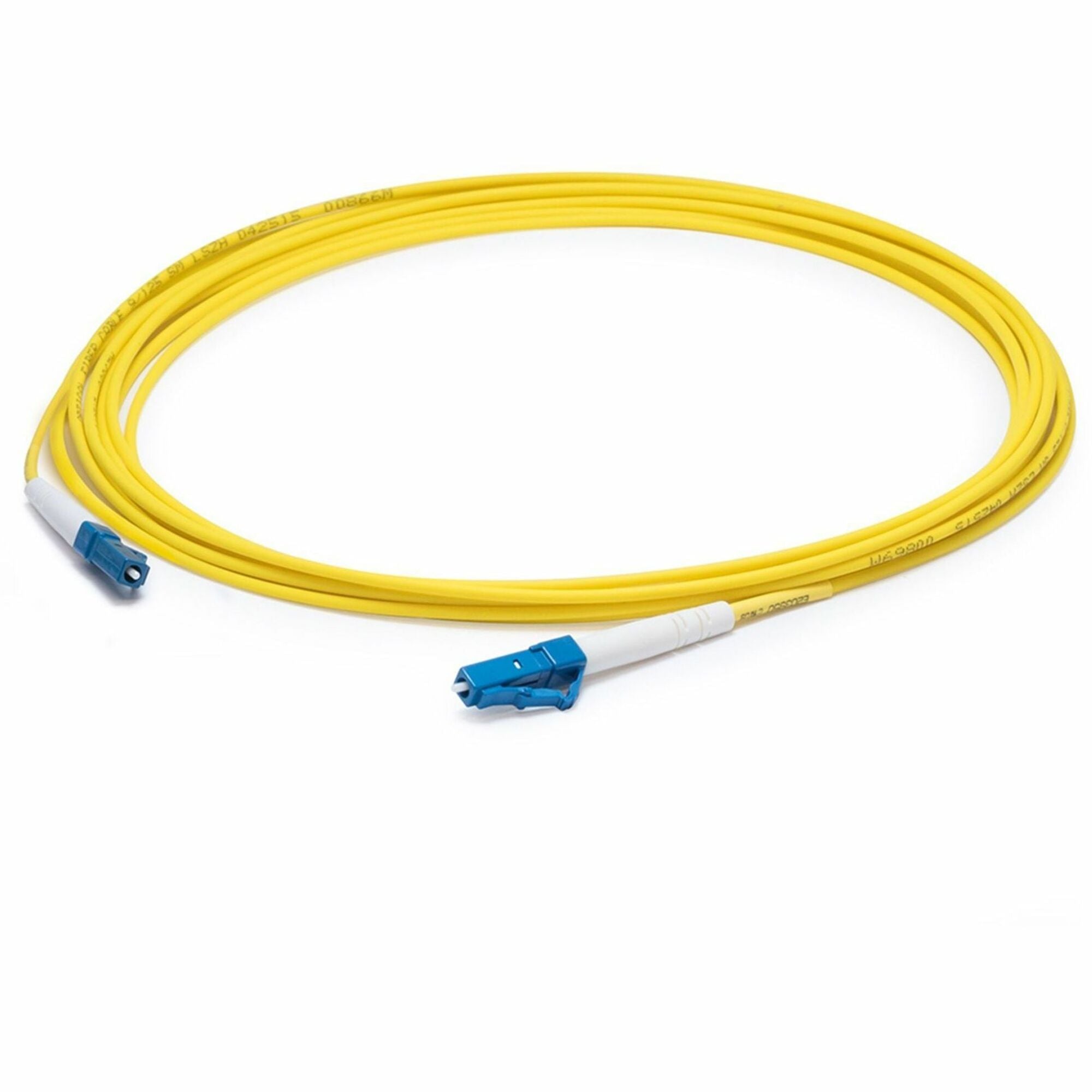 AddOn 46m LC (Male) to LC (Male) Straight Yellow OS2 Simplex Fiber OFNR (Riser-Rated) Patch Cable - ADD-LC-LC-46MS9SMFP