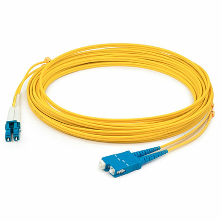 AddOn 45m LC (Male) to SC (Male) Straight Yellow OS2 Duplex LSZH Fiber Patch Cable - ADD-SC-LC-45M9SMFLZ