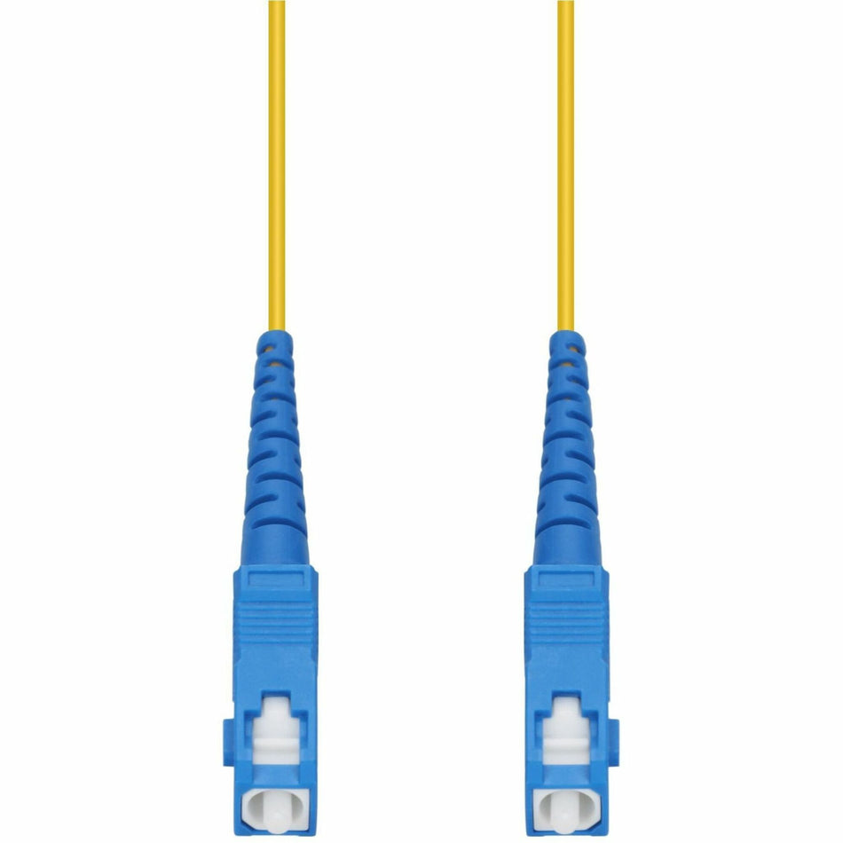 AddOn 40m SC (Male) to SC (Male) Straight Yellow OS2 Simplex Fiber OFNR (Riser-Rated) Patch Cable - ADD-SC-SC-40MS9SMF