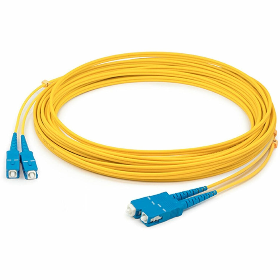 AddOn 41m SC (Male) to SC (Male) Straight Yellow OS2 Duplex LSZH Fiber Patch Cable - ADD-SC-SC-41M9SMFLZ