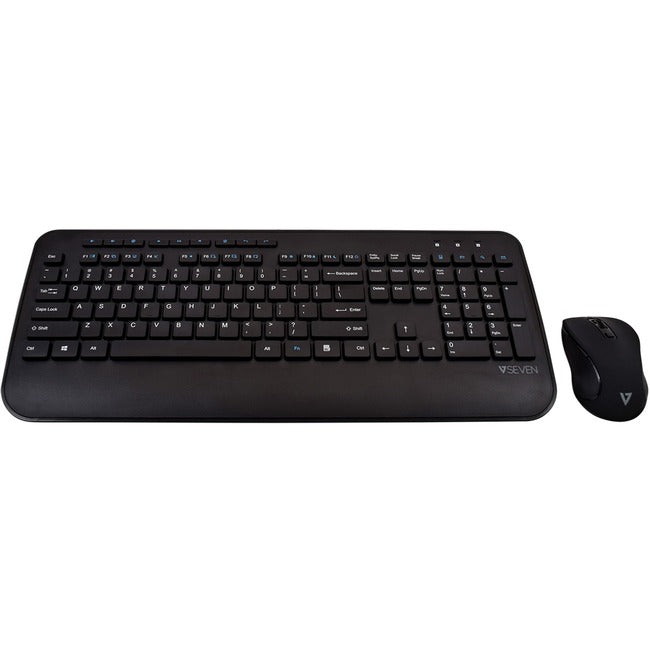 V7 CKW300US Full Size/Palm Rest English QWERTY - Black - CKW300US