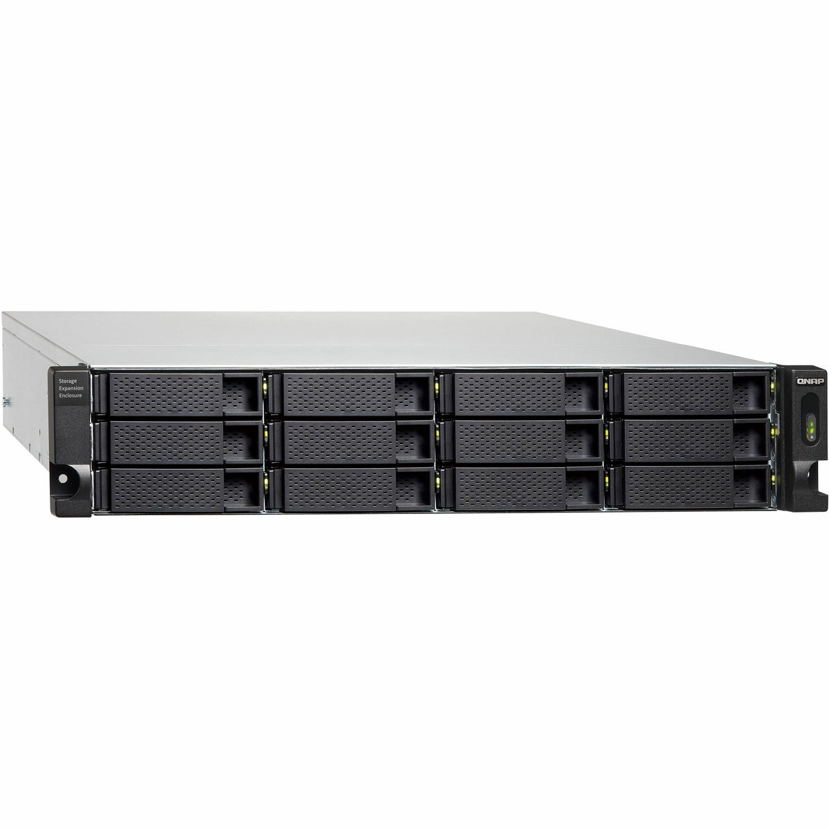 QNAP TL-R1200C-RP Drive Enclosure SATA/600 - USB 3.2 (Gen 2) Type C Host Interface - 2U Rack-mountable - TL-R1200C-RP-US