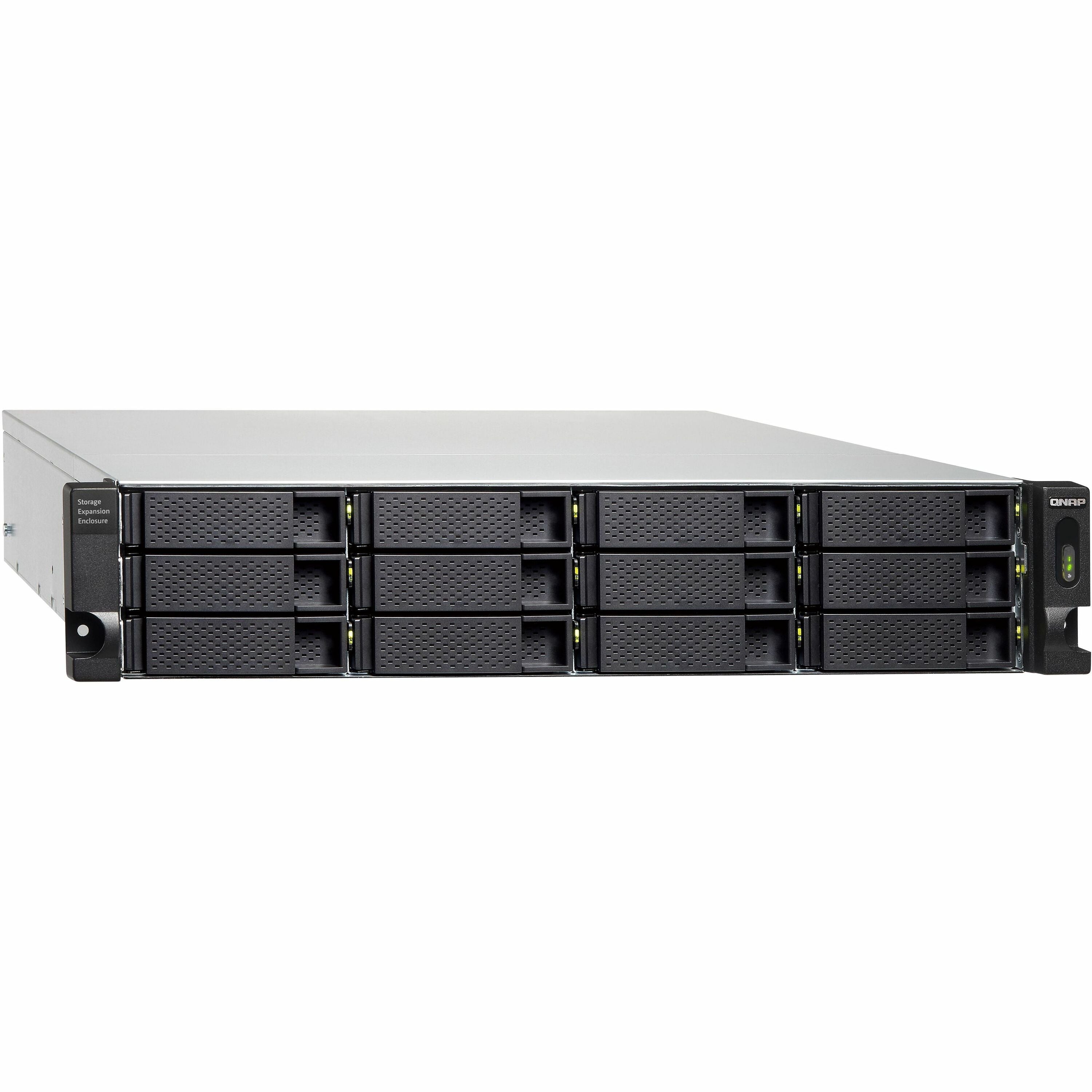 QNAP TL-R1200C-RP Drive Enclosure SATA/600 - USB 3.2 (Gen 2) Type C Host Interface - 2U Rack-mountable - TL-R1200C-RP-US