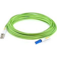 AddOn 4m LC (Male) to CS (Male) Straight Lime Green OM5 Duplex Fiber OFNR (Riser-Rated) Patch Cable - ADD-CS-LC-4M5OM5