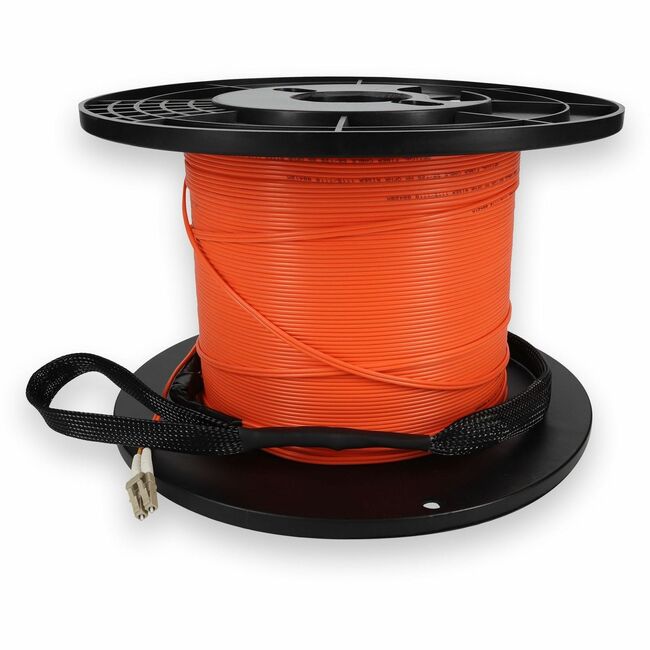 AddOn 375ft LC (Male) to LC (Male) OM2 Orange Duplex Fiber OFNR (Riser-Rated) Patch Cable - ADD-LC-LC-375F5OM2PE