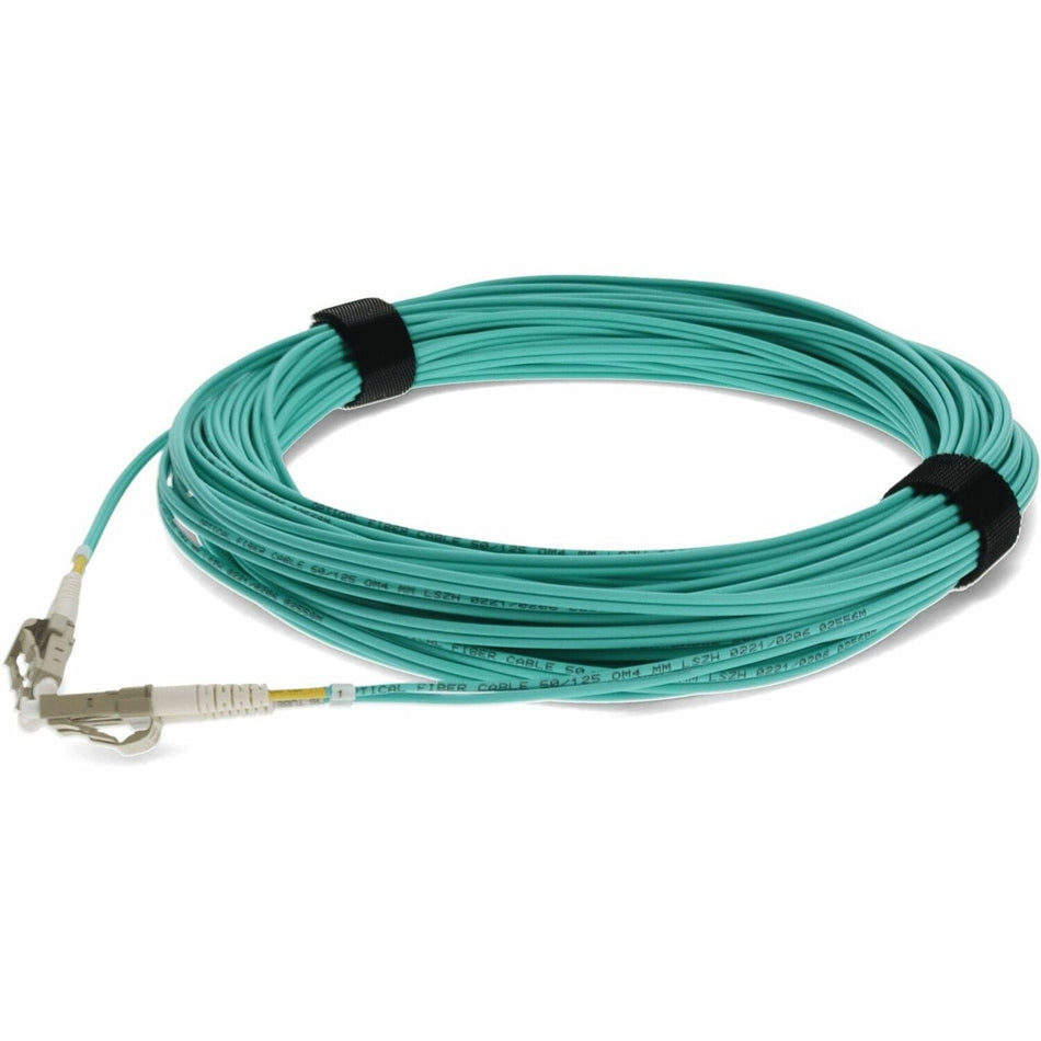 AddOn 49m LC (Male) to LC (Male) Straight Aqua OS2 Duplex Fiber OFNR (Riser-Rated) Patch Cable - ADD-LC-LC-49M5OM4LZ