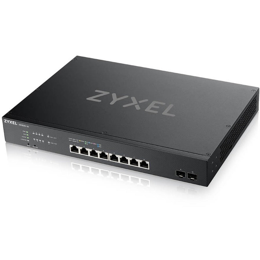 ZYXEL XS1930-10 8-Port 10G Multi-Gigabit L3 Smart Nebula Cloud Managed Switch with 2 10G SFP+ Uplinks - XS1930-10