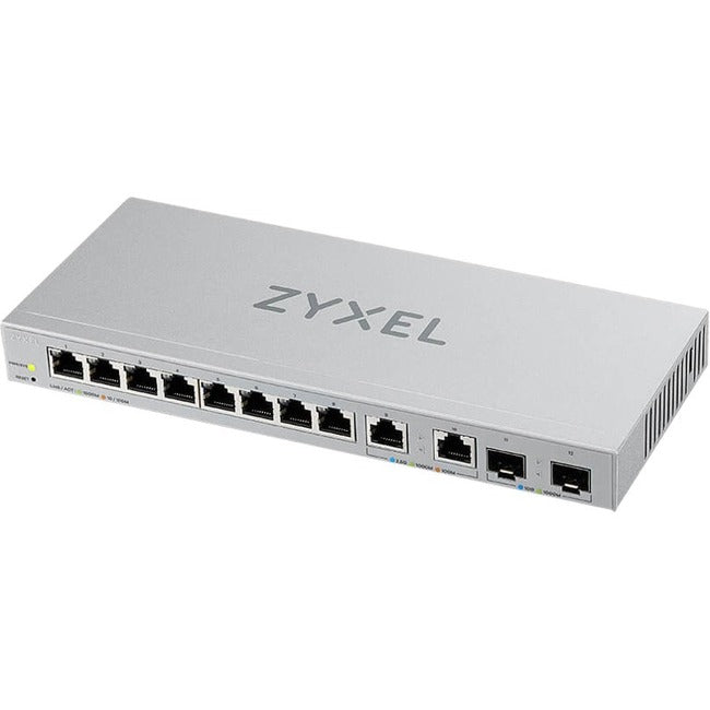 ZYXEL 12-Port Web-Managed Multi-Gigabit Switch with 2-Port 2.5G and 2-Port 10G SFP+ - XGS1210-12