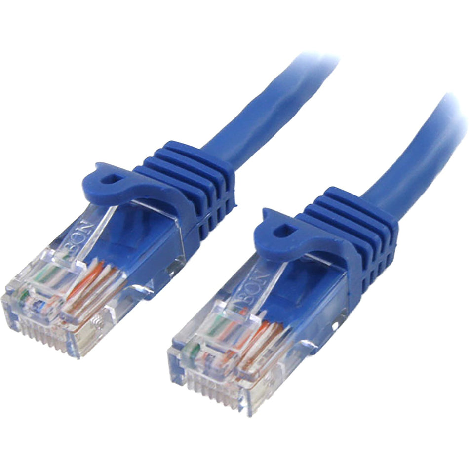 StarTech.com 7 ft Blue Snagless Cat5e UTP Patch Cable - RJ45PATCH7