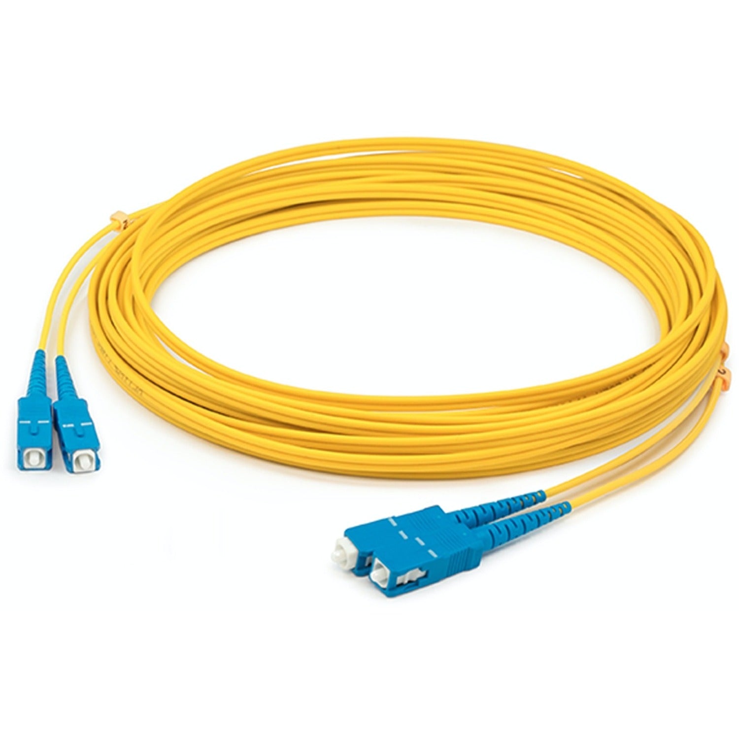 AddOn 44m SC (Male) to SC (Male) Straight Yellow OS2 Duplex LSZH Fiber Patch Cable - ADD-SC-SC-44M9SMFLZ